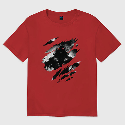 Женская футболка оверсайз THE GUY DISTURBED РОК / Красный – фото 1