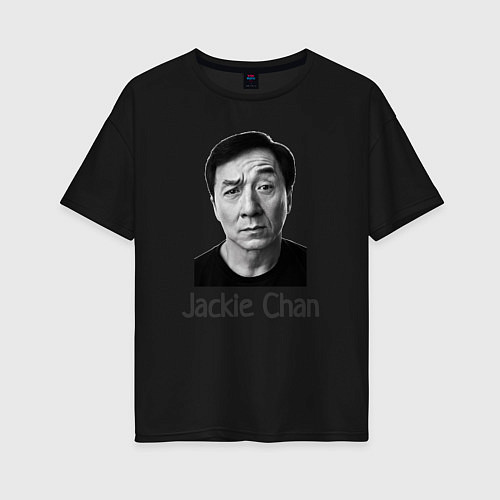 Женская футболка оверсайз Невероятный Деки Чан / Черный – фото 1