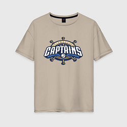 Женская футболка оверсайз Lake County Captains - baseball team