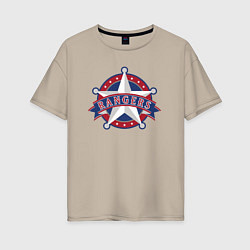 Женская футболка оверсайз Texas Rangers -baseball team