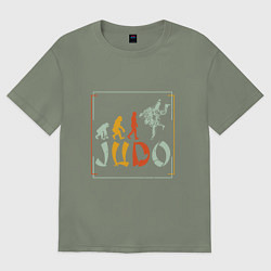 Футболка оверсайз женская Judo Warriors, цвет: авокадо