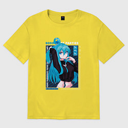 Женская футболка оверсайз Этот замечательный мир! KonoSuba, Aqua Аква