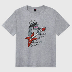 Женская футболка оверсайз Punks not dead!