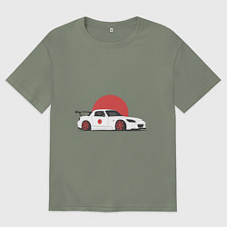 Женская футболка оверсайз Honda s 2000