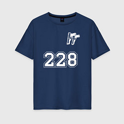 Женская футболка оверсайз 228 два пистолета