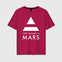 Женская футболка оверсайз 30 Seconds to Mars: 30 секунд