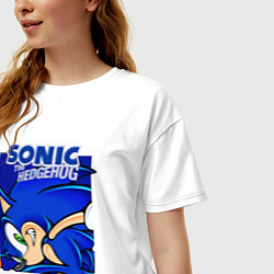 Футболка оверсайз женская Sonic Adventure Sonic, цвет: белый — фото 2