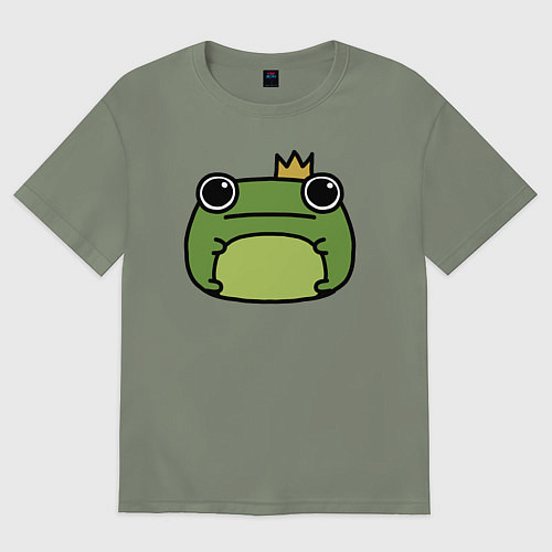 Женская футболка оверсайз Frog Lucky король / Авокадо – фото 1