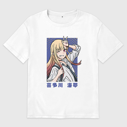 Женская футболка оверсайз Китагава / Белый – фото 1