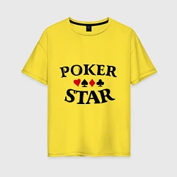 Женская футболка оверсайз Poker Star