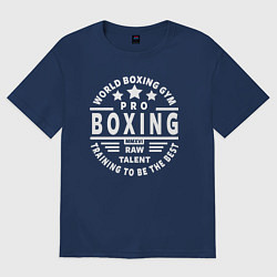 Футболка оверсайз женская PRO BOXING, цвет: тёмно-синий