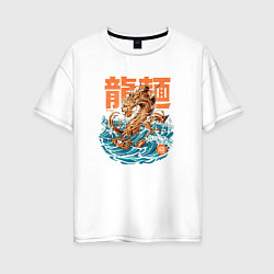 Женская футболка оверсайз Great Ramen Dragon
