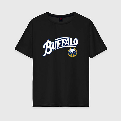 Женская футболка оверсайз Баффало Сейберз , Buffalo Sabres / Черный – фото 1