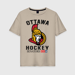 Женская футболка оверсайз OTTAWA SENATORS ОТТАВА СЕНАТОРЗ