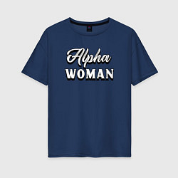 Женская футболка оверсайз Alpha woman