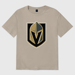 Футболка оверсайз женская Vegas Golden Knights , Вегас Голден Найтс, цвет: миндальный