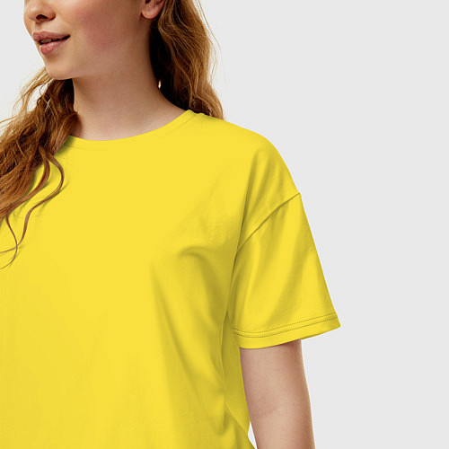 Женская футболка оверсайз Цитата Чон Чонгука / Желтый – фото 3