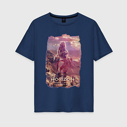 Женская футболка оверсайз Horizon Forbidden West Фан арт