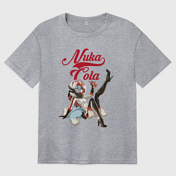 Футболка оверсайз женская Fallout Nuka Cola Furry Poster, цвет: меланж