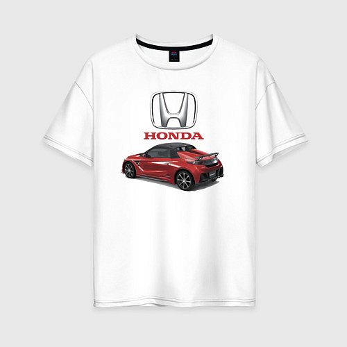 Женская футболка оверсайз Honda Japan / Белый – фото 1