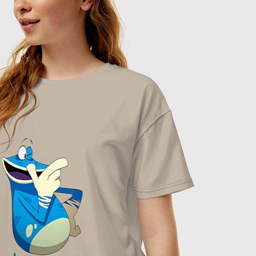 Женская футболка оверсайз Globox Rayman Legends / Миндальный – фото 3