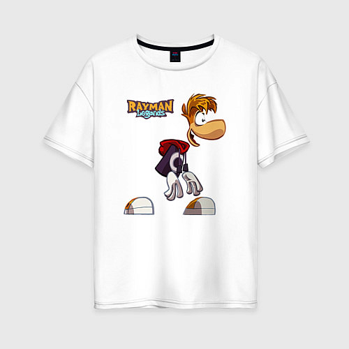 Женская футболка оверсайз Rayman Legends Рэйман / Белый – фото 1