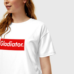Футболка оверсайз женская Gladiator, цвет: белый — фото 2