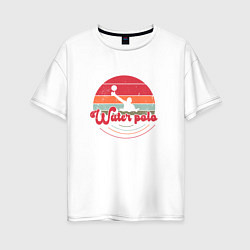 Женская футболка оверсайз Water polo Водное поло