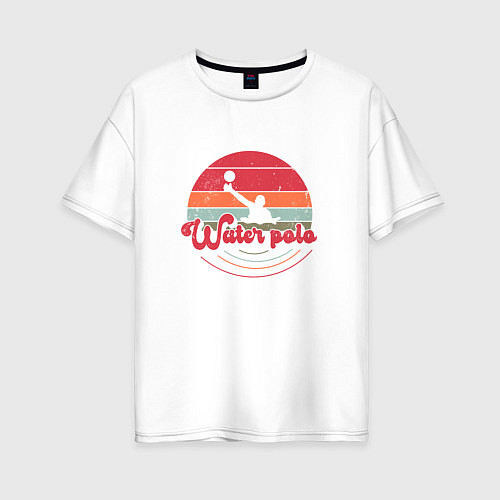 Женская футболка оверсайз Water polo Водное поло / Белый – фото 1