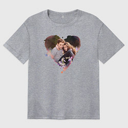 Женская футболка оверсайз Twilight love