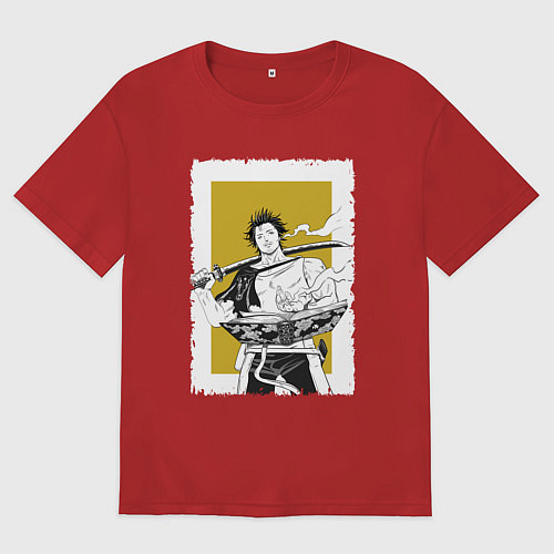 Женская футболка оверсайз Стильный Ями / Красный – фото 1