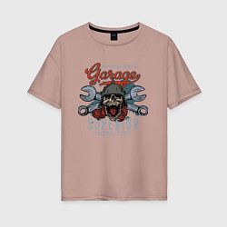 Футболка оверсайз женская Garage superior, цвет: пыльно-розовый