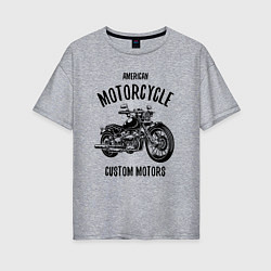 Женская футболка оверсайз American Motorcycle