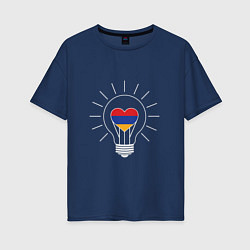 Женская футболка оверсайз Armenia Light