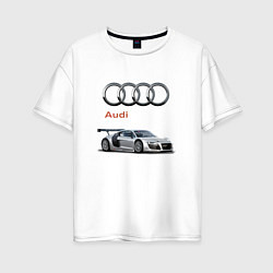 Футболка оверсайз женская Audi Germany, цвет: белый