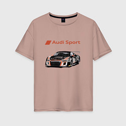 Женская футболка оверсайз Audi Motorsport Racing team