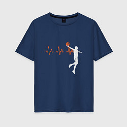 Женская футболка оверсайз Pulse - Basketball