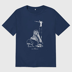 Футболка оверсайз женская Джои Джордисон, цвет: тёмно-синий