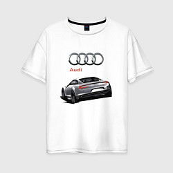 Футболка оверсайз женская Audi Prestige Concept, цвет: белый
