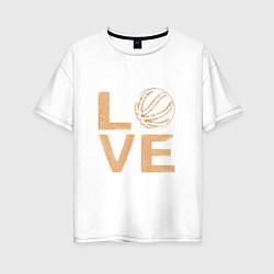 Женская футболка оверсайз Basket - Love