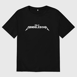 Женская футболка оверсайз Мендельсон