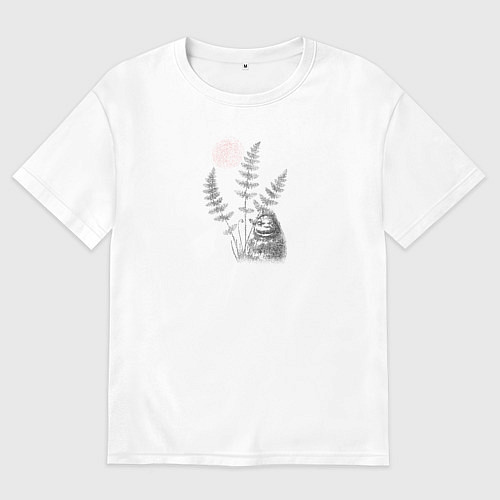 Женская футболка оверсайз Лесной Страж / Белый – фото 1