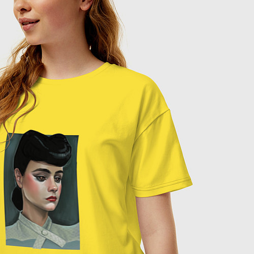 Женская футболка оверсайз Рейчел, Бегущий по лезвию / Желтый – фото 3