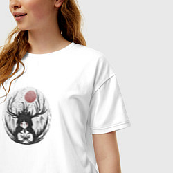 Футболка оверсайз женская Лесная Ведьма, цвет: белый — фото 2