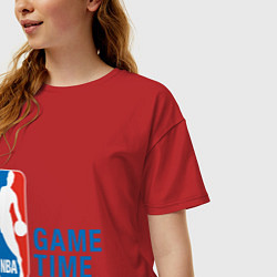 Футболка оверсайз женская NBA Game Time, цвет: красный — фото 2