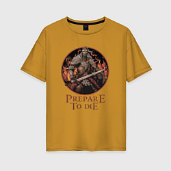 Женская футболка оверсайз Elden Ring - Prepare to die