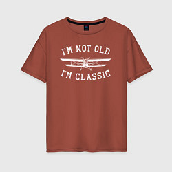Женская футболка оверсайз Я не старый, я класический