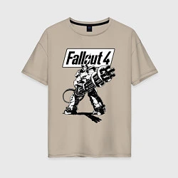 Женская футболка оверсайз Fallout 4 Hero!