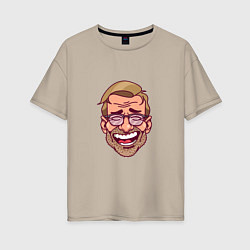 Женская футболка оверсайз Klopp Smile