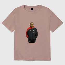 Женская футболка оверсайз Клопп - Ливерпуль